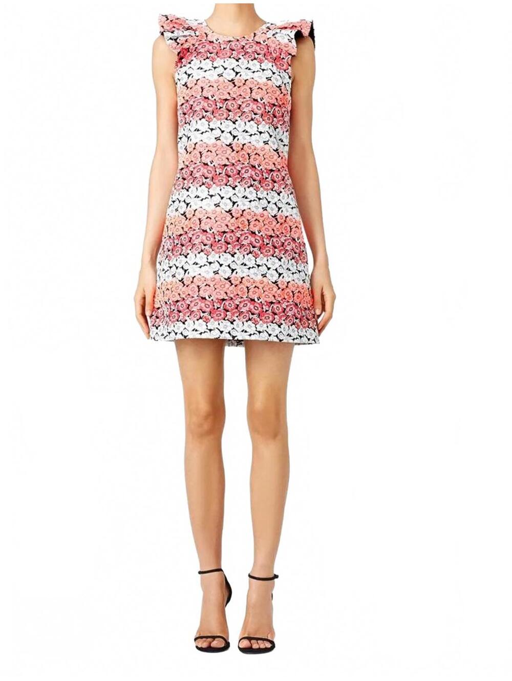 Giamba Italian made Orange Flower Fields Shift dress medium